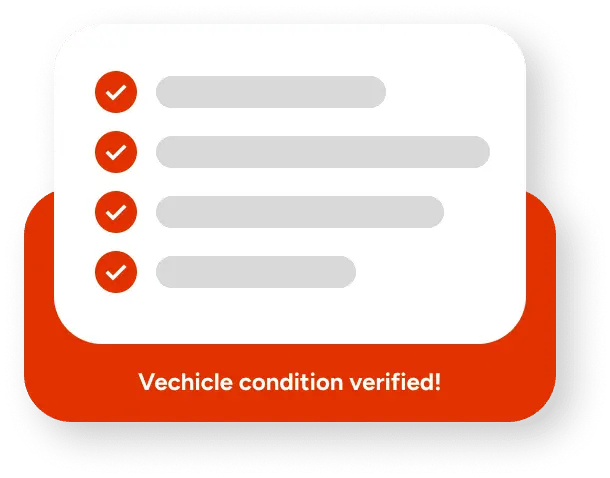 Illustration of a vehicle condition check
